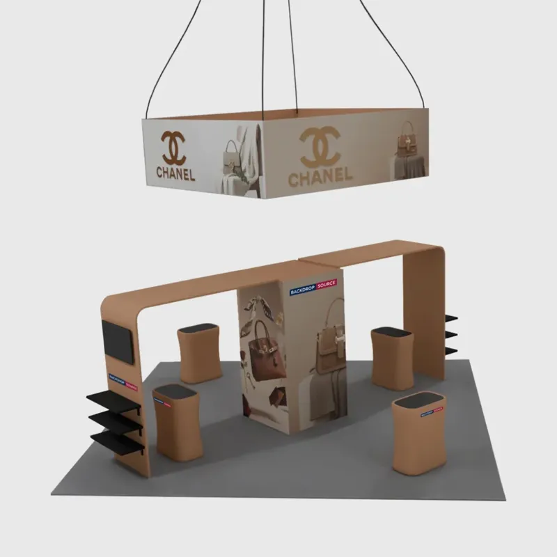Modulare Messestand-Sets 6m x 6m – Modell 08