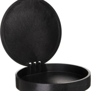 Carlisle Hinged Tortilla Server, 7", Black
