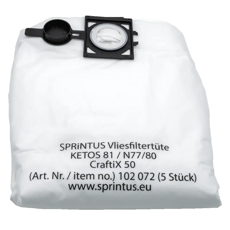 Vliesfiltertüte N77, N 80, Ketos 81, CraftiX 50