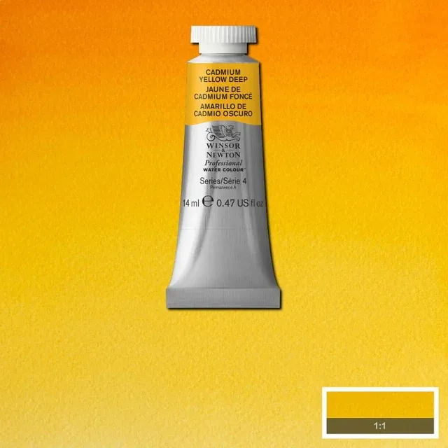 Winsor Newton Professional Watercolour Series 4 14ml - Cadmium Yellow Deep
