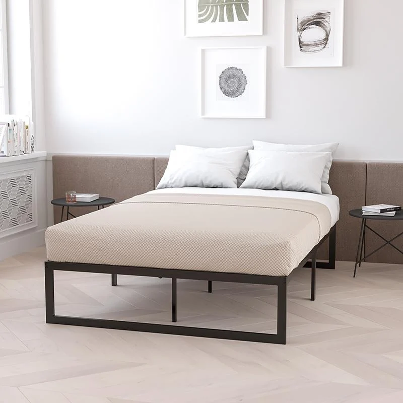 14 Inch Metal Platform Bed Frame With 12 Inch Memory Foam Pocket Spring Mattress In A Box (No Box Spring Required) - Twin By Flash Furniture | Beds | Modishstore - 1