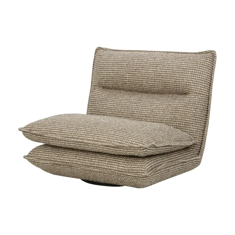 Colson Swivel Armless Chair | Torched Meringue