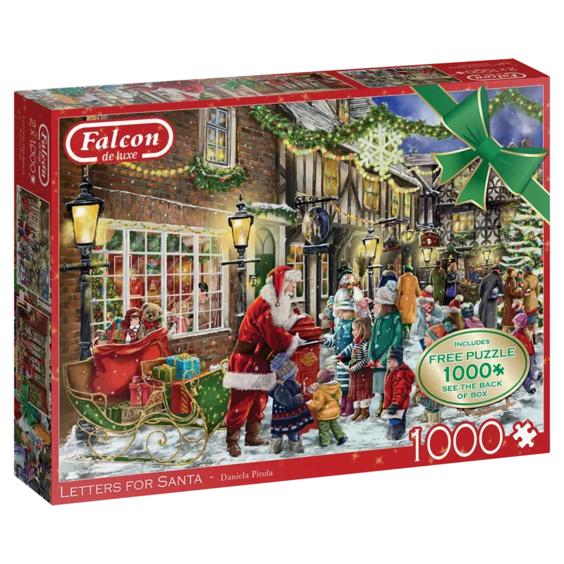 Falcon – Letters for Santa (2×1000 pieces, 1 puzzle for free)