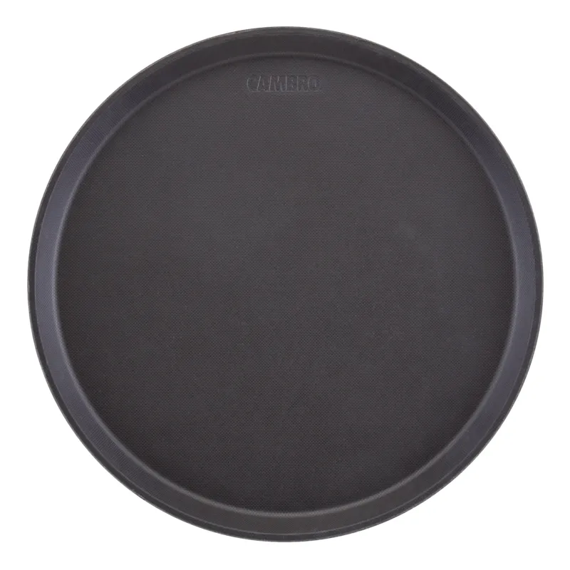 Cambro Treadlite Round Serving Tray, Black