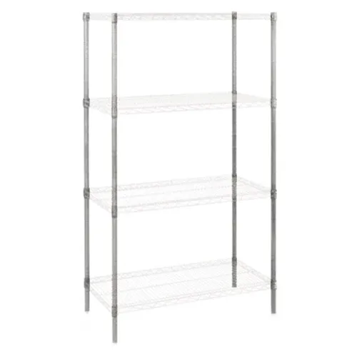 EFI Wire Shelving Post wth Foot, 74", Chrome Plated