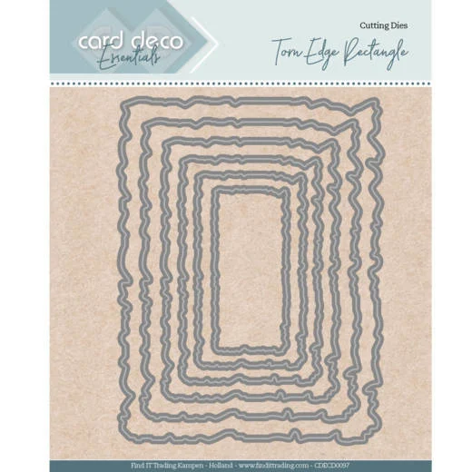 Nesting Dies - Torn Edge Rectangle