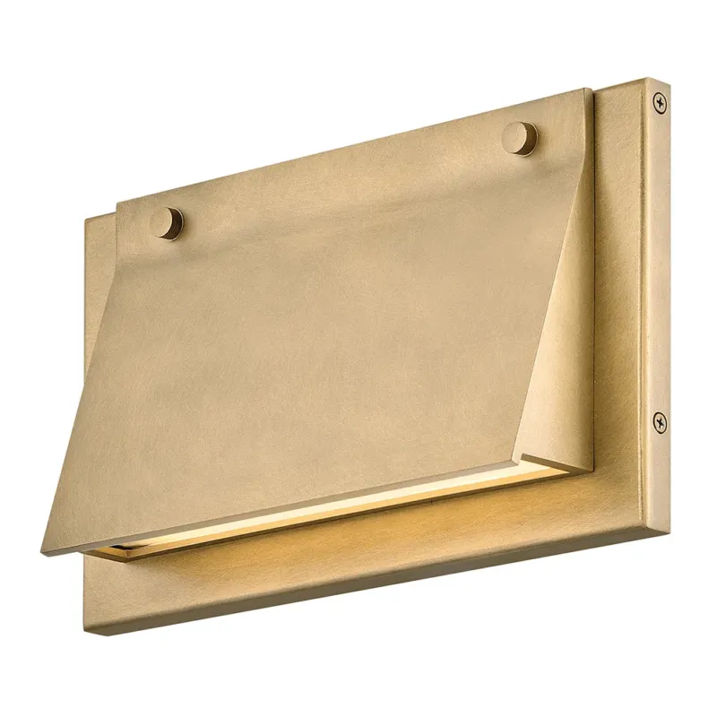 Fold 12" LED Exterior Wall Sconce | Heritage Brass