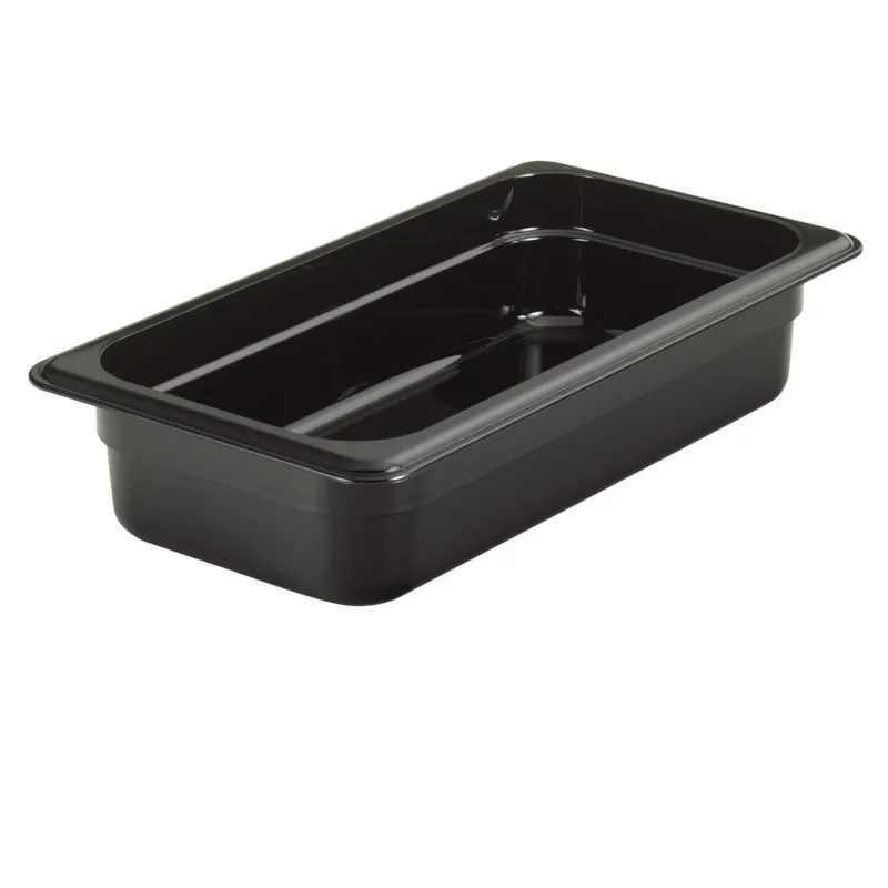 Cambro High Heat 1/3 Size Food Pan, Black