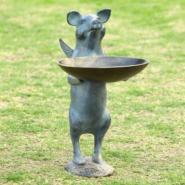 Winged Pig Birdfeeder By SPI Home | Animals & Pets | Modishstore