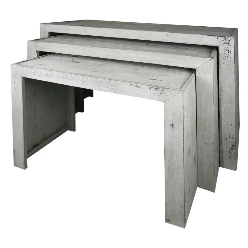 A&B Home Nesting Parsons Tables - Set Of 3 | Nesting Tables | Modishstore