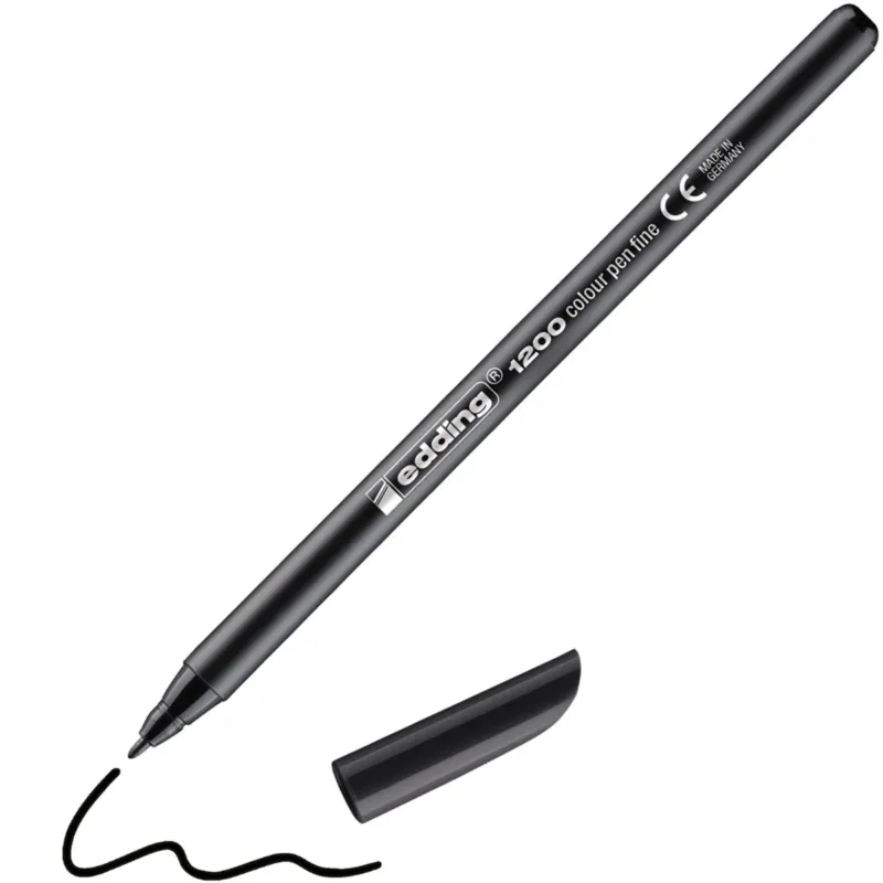 edding 1200 colourpen Fasermaler – Schwarz