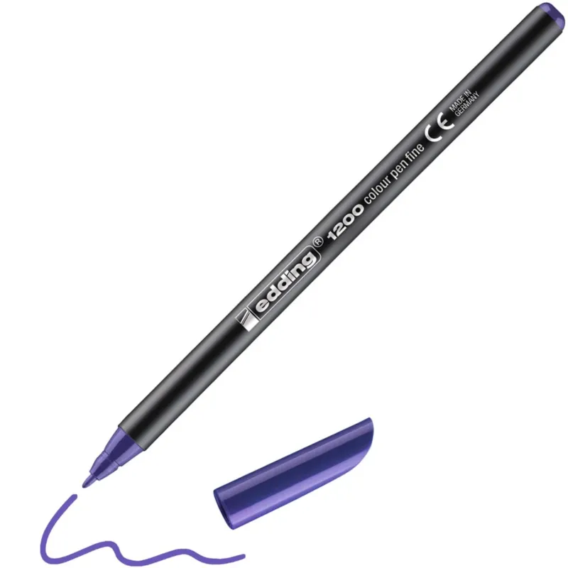 edding 1200 colourpen Fasermaler violett – 1 mm