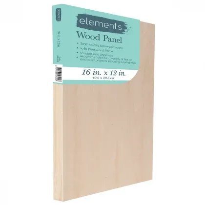 Elements Wooden Panel - 16x12 inches