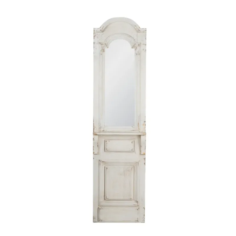 A&B Home Distressed White Finish Mirror | Mirrors | Modishstore