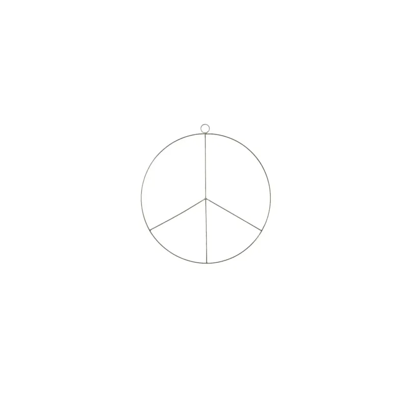Peace Brass Wreath Set Of 4 by Accent Decor | Garland & Wreath | Modishstore - 1