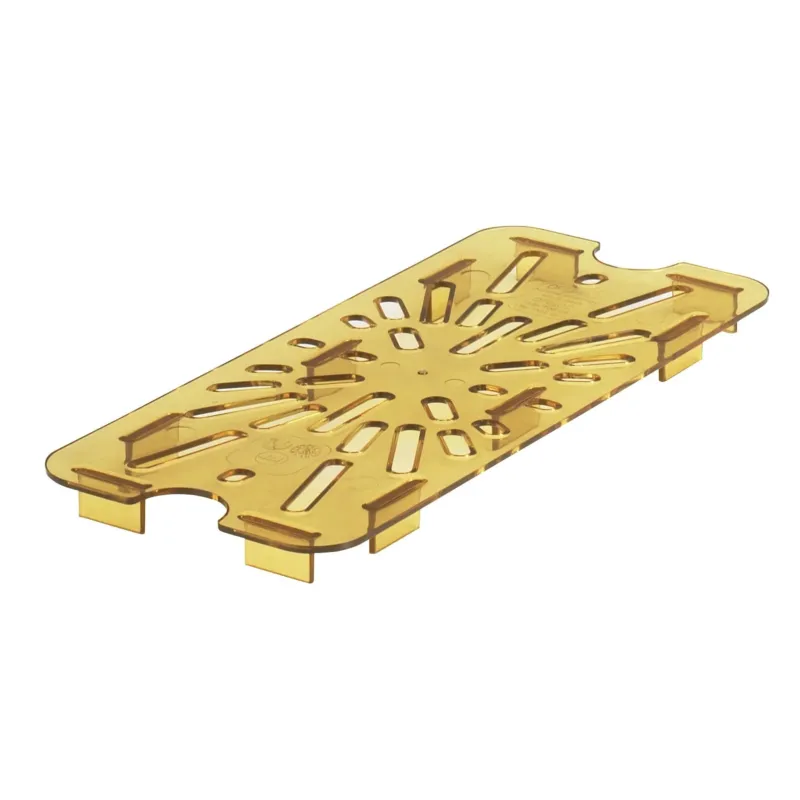 Cambro | High Heat Food Pan Drain Shelf, Amber - ChefEquipment.com