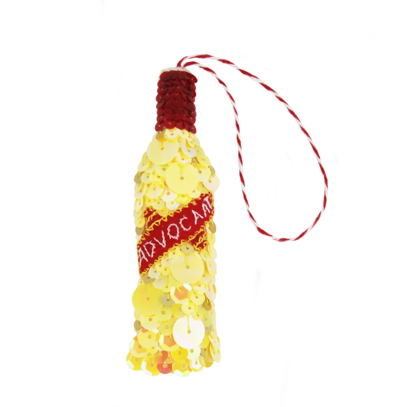 Everlasting Eggnog Advocaat Sequin Hanging Ornament
