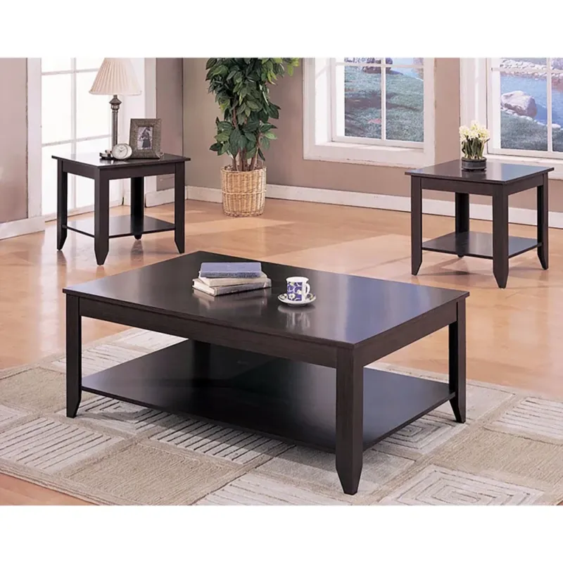 Amazingly Designed 3 Piece Occasional Table Set, Brown By Benzara | Coffee Tables | Modishstore