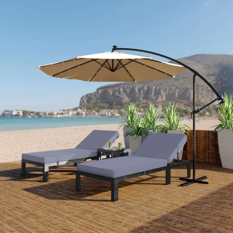LeisureMod Chelsea Modern Outdoor Chaise Lounge Chair With Cushions | Outdoor Chaise Lounges | Modishstore