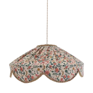 Floral-Shaped Pendant Light Cosette Printed “English Garden”