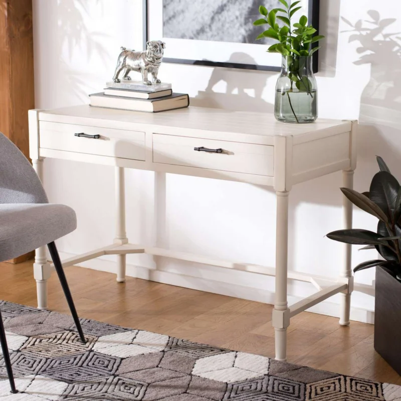 Safavieh Filbert Writing Desk - Distressed White | Desks | Modishstore