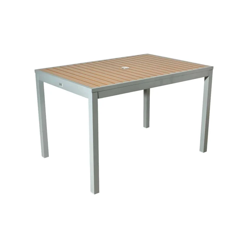 BUM Furniture Marco Polywood Aluminum Dining Height Table, 48" x 32"