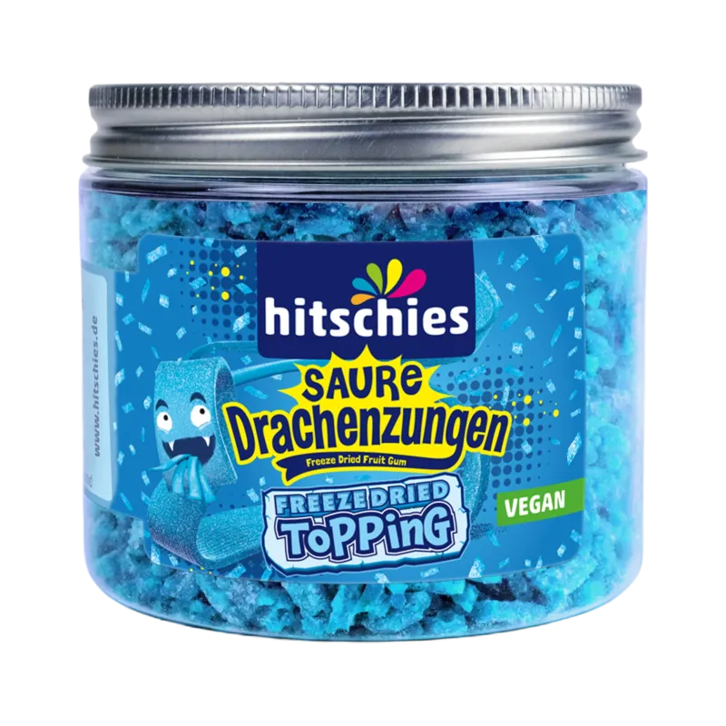 Saure Drachenzungen Freeze Dried Topping Blau