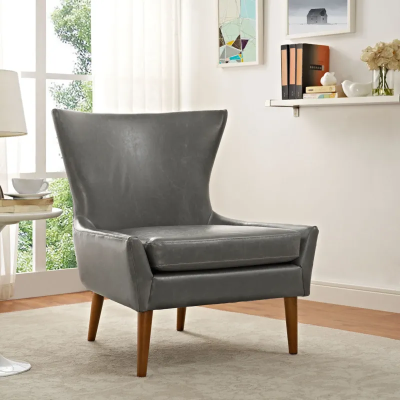 Modway Keen Vinyl Armchair - EEI-2458 | Armchairs | Modishstore - 1
