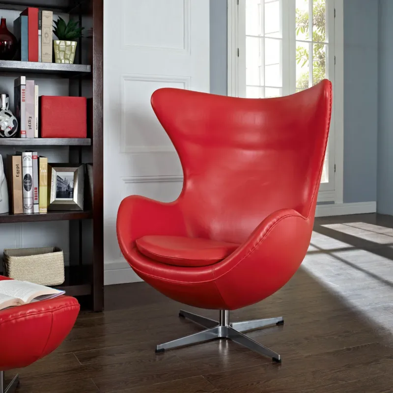 Glove Leather Lounge Chair By Modway - EEI-528 | Lounge Chairs | Modishstore - 1