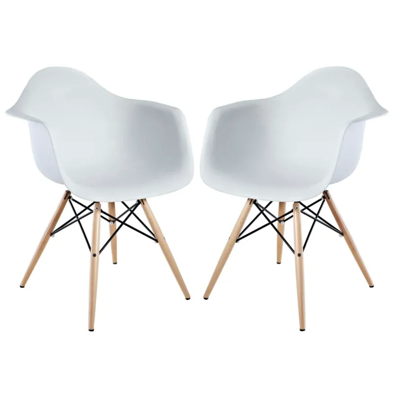 Modway Pyramid Dining Armchair - Set of 2 - EEI-929 | Dining Chairs | Modishstore - 1