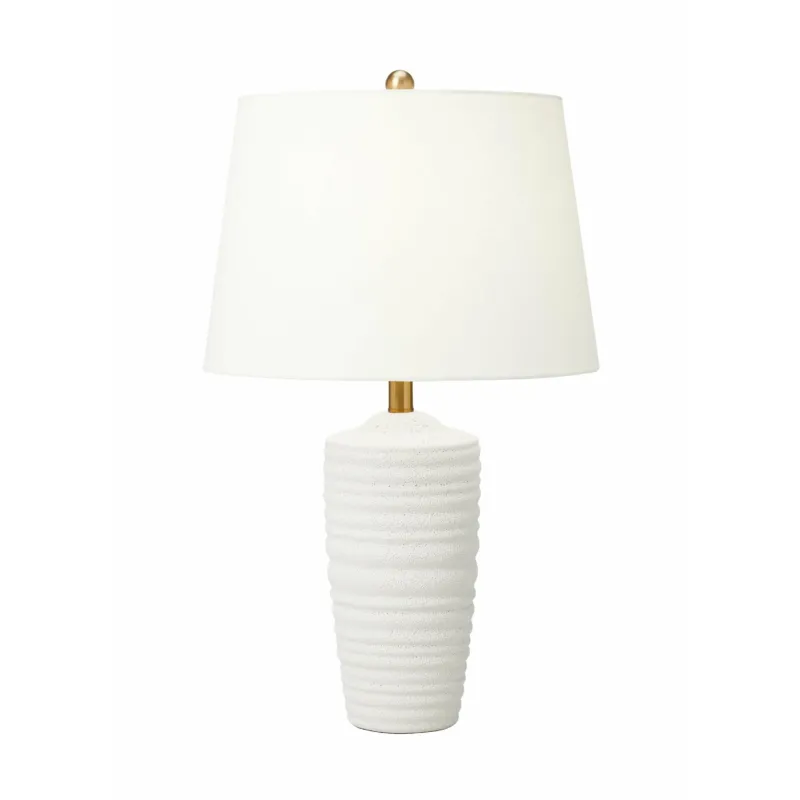 Waveland Table Lamp | Porous White
