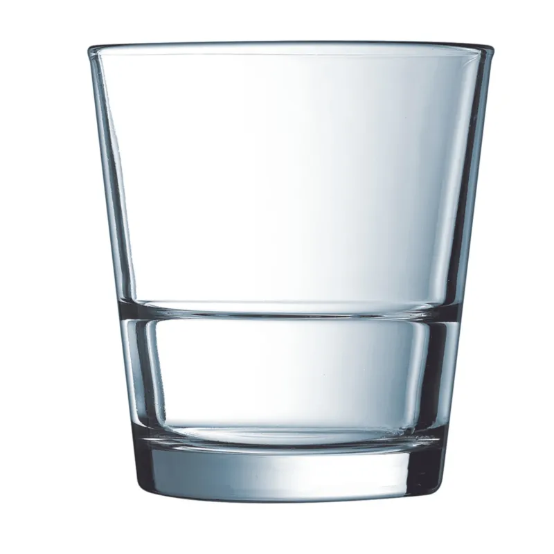 Arcoroc Stack Up Double Old Fashioned Glass, 12 oz (12-pack)
