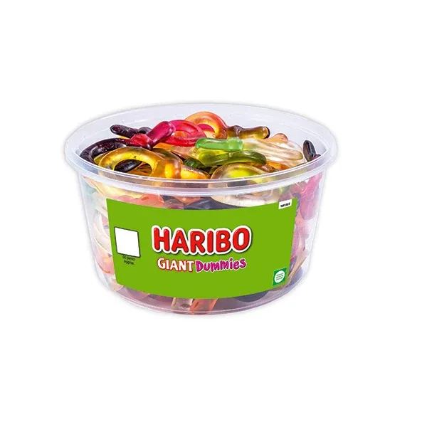 Haribo Giant Dummies Sweets Drum 816g 13590