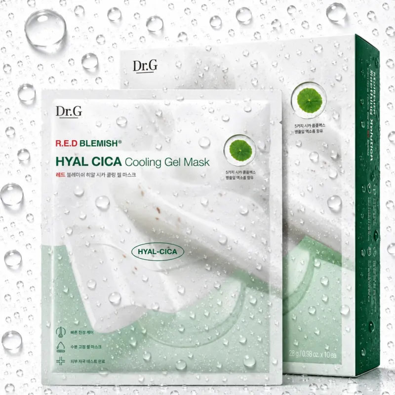 Dr.G - Red Blemish Hyal Cica Cooling Gel Mask 27g x 10ea