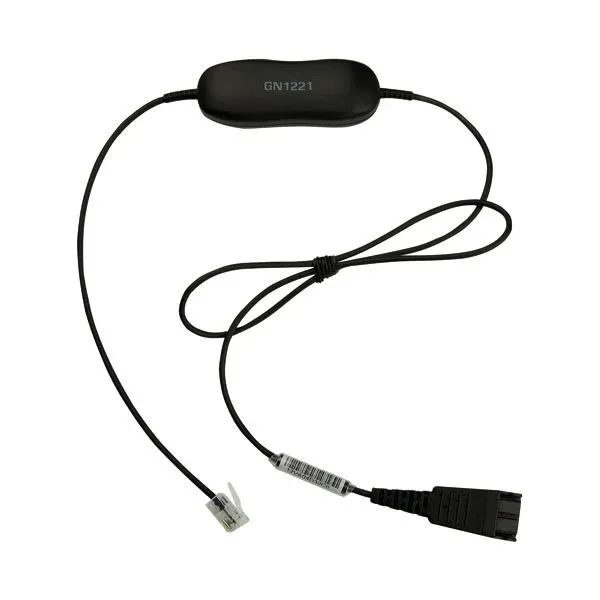 Jabra GN1221 Quick Disconnect (QD) to RJ9 Sound Limiter Coiled Cord 88007-99