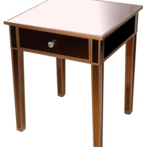 A&B Home Mirrored Side Table With Drawer | Side Tables | Modishstore