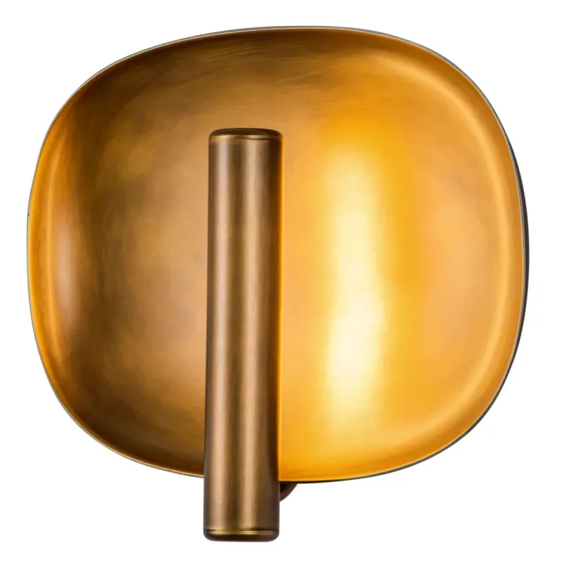 Lustre 9" LED Wall Sconce | Vintage Brass