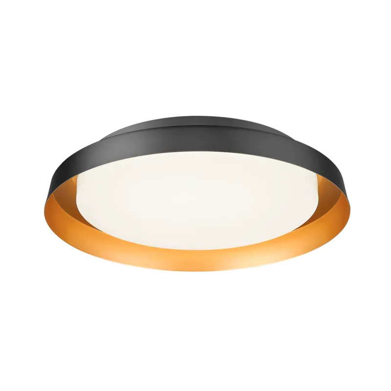 Vieno 14" LED Flush Mount | Black