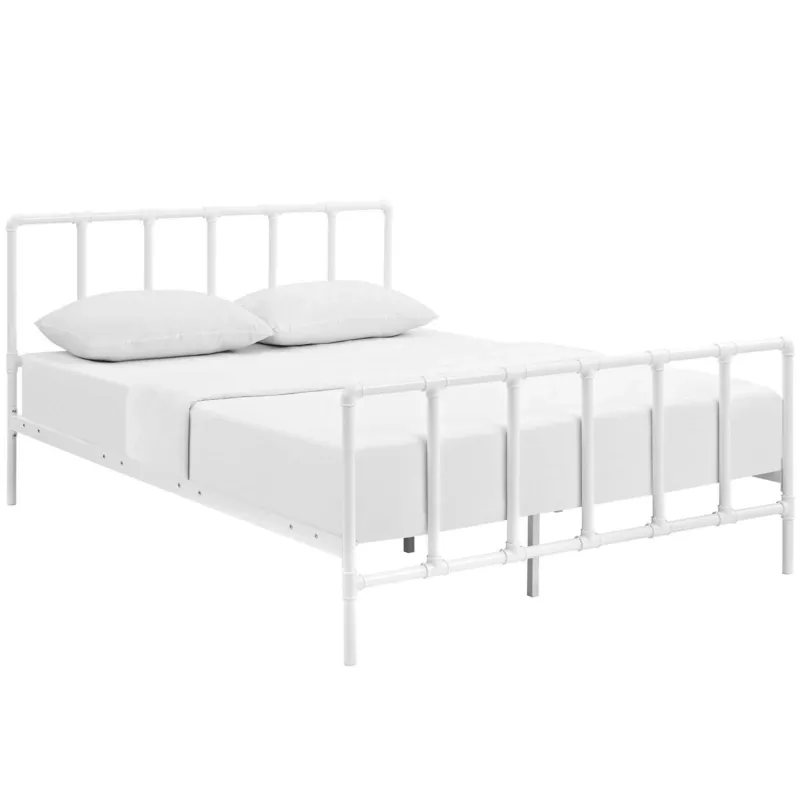 Modway Dower Queen Stainless Steel Bed - MOD-5437 | Beds | Modishstore - 1