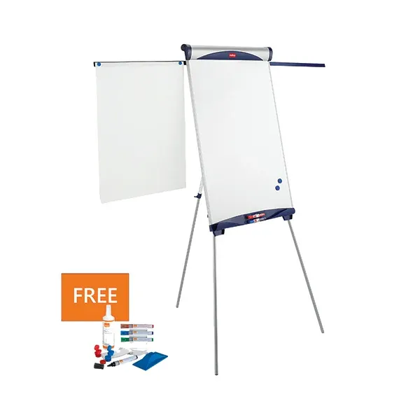 Nobo Shark Flipchart and Drywipe Easel Blue/Silver 1901918