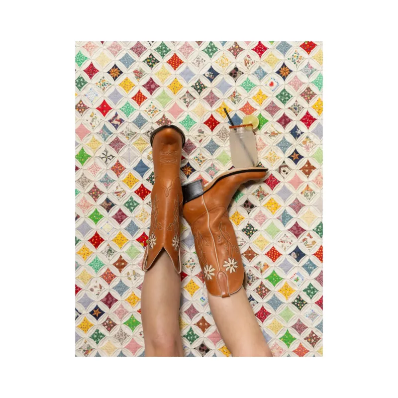 Round Top Lady with an Ellis Motel Ranch Water Print