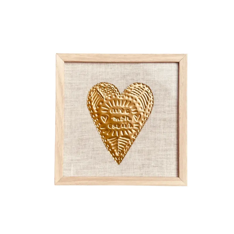 Goldfoil Art Piece - Avec Mon Coeur
