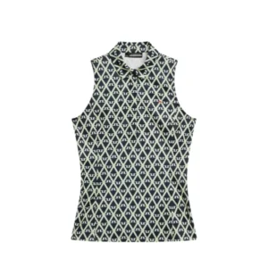 Dena Print Sleeveless Top / Geo JL Navy