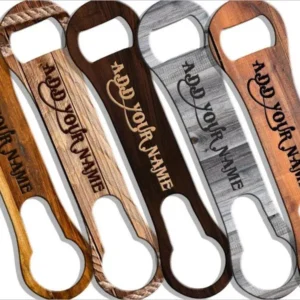 ADD YOUR NAME Customizable V-ROD® Bottle Opener – Wood Patterns