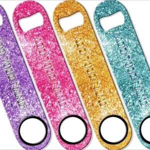 "ADD YOUR NAME" SPEED Bottle Opener – Bling – Several Color Options