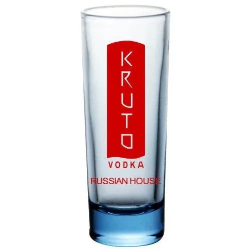2oz Custom BarConic® Tall Shot Glasses - Light Blue - 12 Count