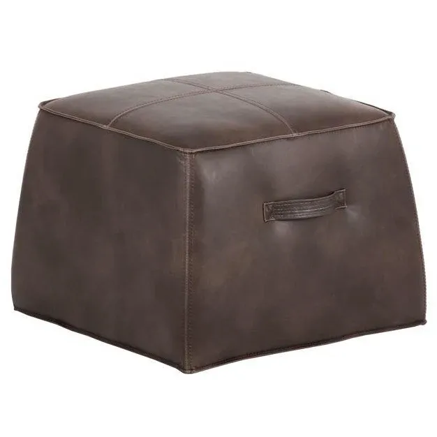 Aspen Ottoman | Havana Dark Brown