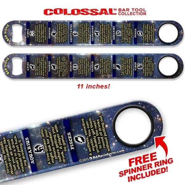 Kolorcoat™ 11" Long COLOSSAL™ Speed Bottle Opener – Bar Star Signs