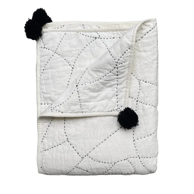 Phoebe Hand Stitched Quilted Throw