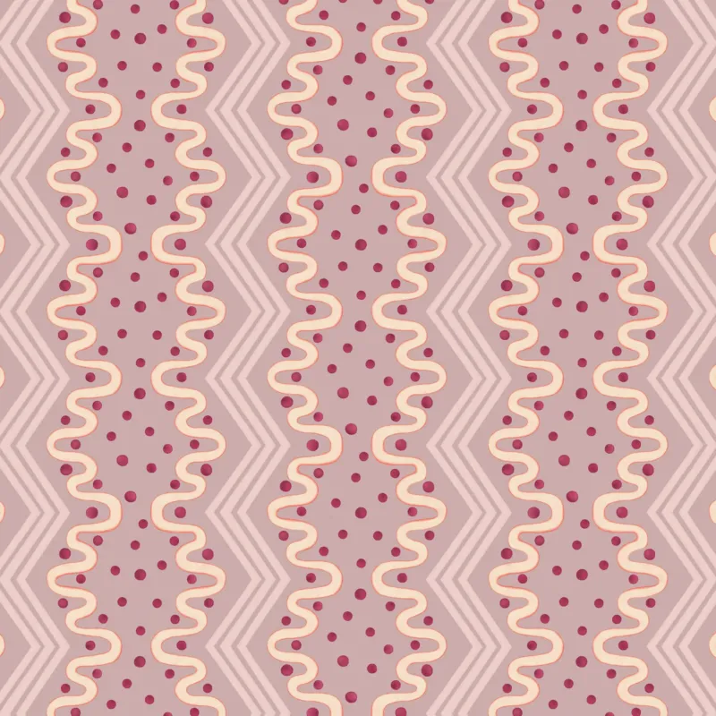 Madame Ziggle Wallpaper - Blueberry Yoghurt